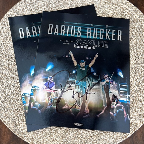 2 Autographed Darius Rucker Posters and VIP PASS - Picture 5 of 8